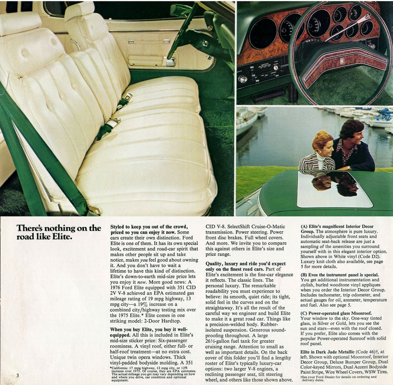 1976 Ford Elite Brochure Page 5